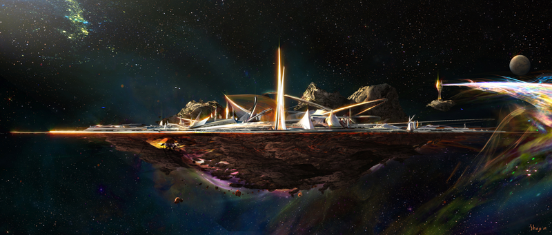 Illustration for article titled Thor concept art includes a complete map of Asgard